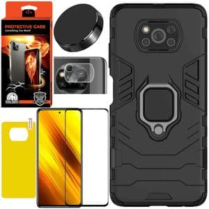 کاور کینگ کونگ مدل BATMAN مناسب برای گوشی موبایل شیائومی Poco X3/NFC/PRO به همراه محافظ صفحه نمایش و محافظ لنز دوربین و برچسب محافظ پشت گوشی و پایه نگهدارنده
