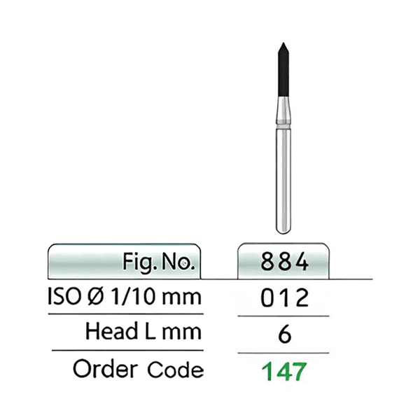 فرز الماسی توربین POINTED CYLINDER 884 تیزکاوان