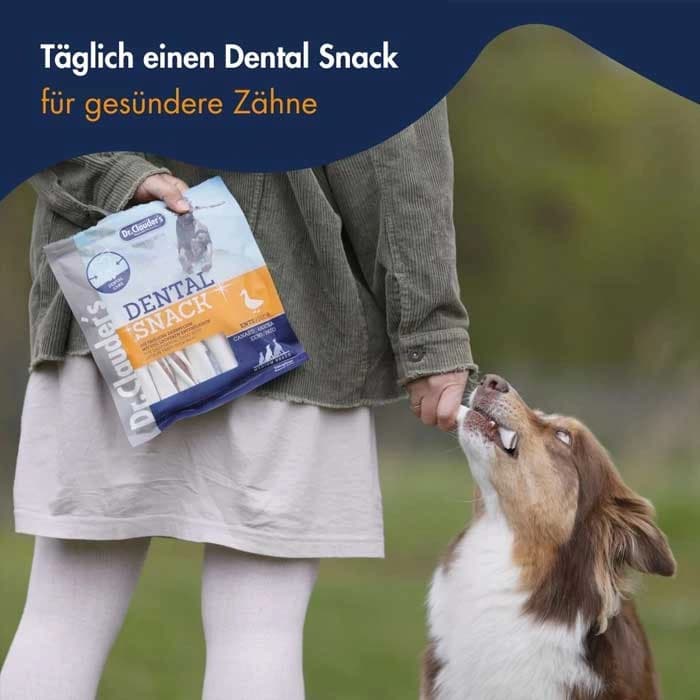 تشویقی سگ بالغ نژاد کوچک دکتر کلادرز طعم اردک مدل دنتال وزن 80 گرم Dr.Clauder’s Dental Snack Duck — تصویر ۴