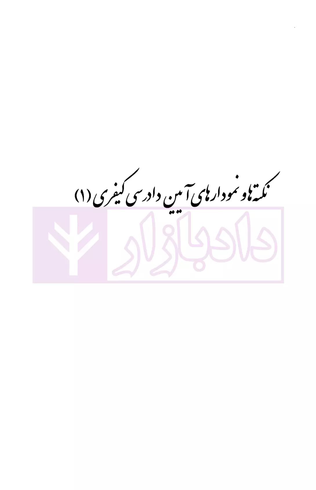 نکته ها و نمودار های آیین دادرسی کیفری 1و2 | افضلیان — تصویر ۶