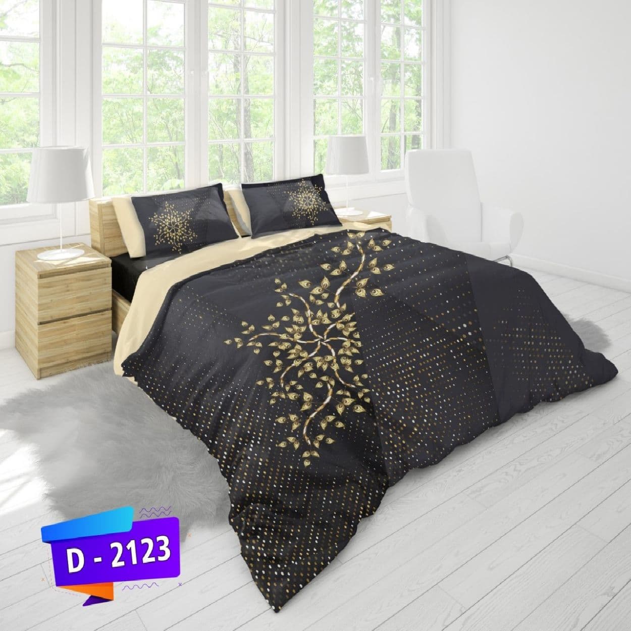 سرویس روتختی لمان دونفره کد D-2123
