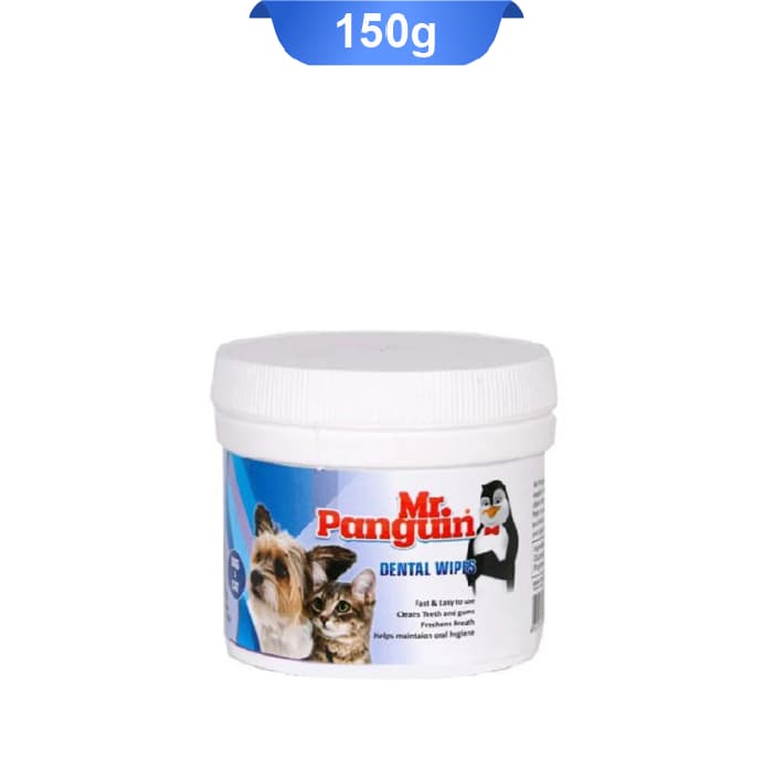 دستمال مرطوب دندان سگ و گربه مستر پنگوئن Mr.Penguin Dental Wipes