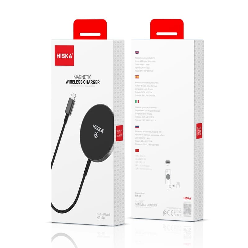 شارژر بی سیم هیسکا مدل HISKA HR-08 — تصویر ۲
