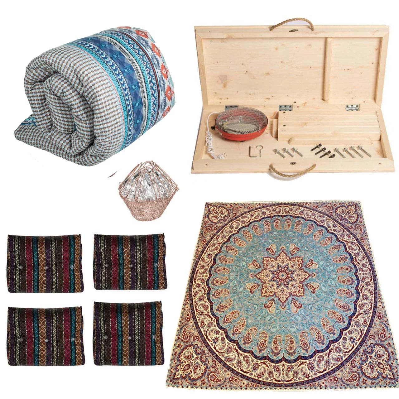 کرسی برقی پارسین مدل لیمو KT90-L4 مجموعه 9 عددی