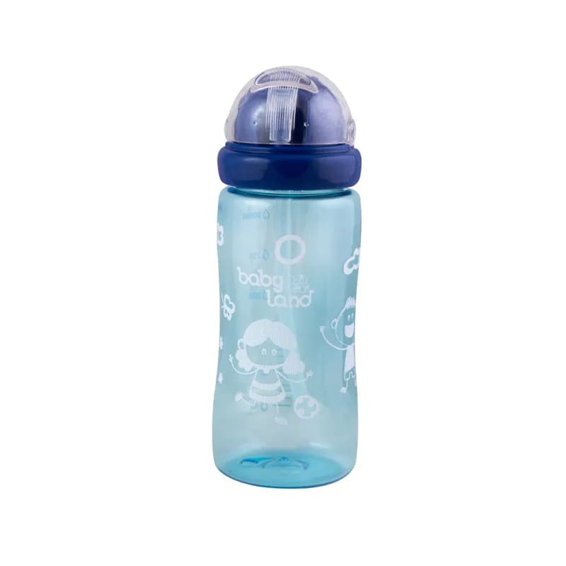 قمقمه کودک نی دار 300 ml بی بی لند آبی کد 380