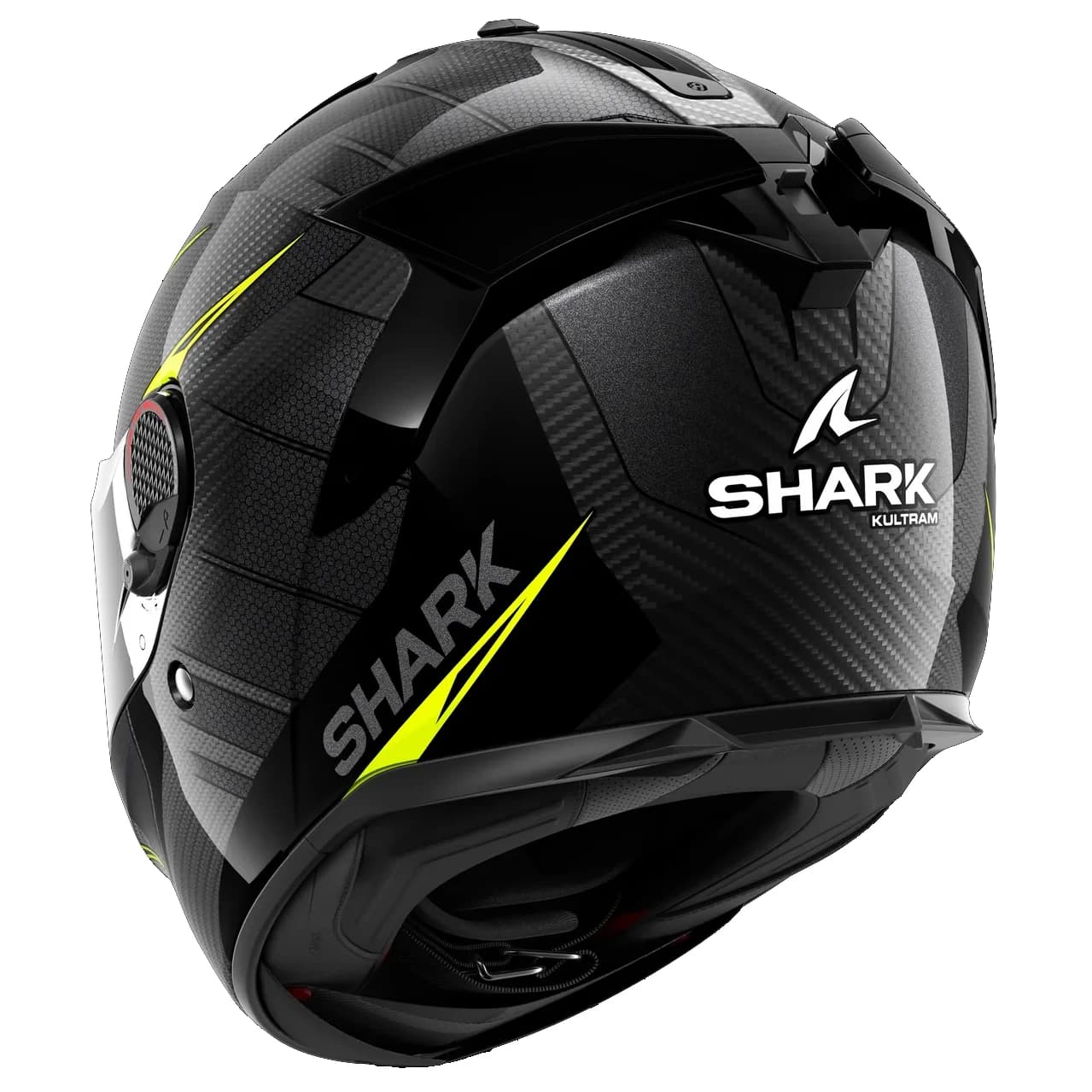 کلاه کاسکت فک ثابت شارک مدل SPARTAN GT PRO CARBON KULTRAM CARBON BLACK YELLOW — تصویر ۳