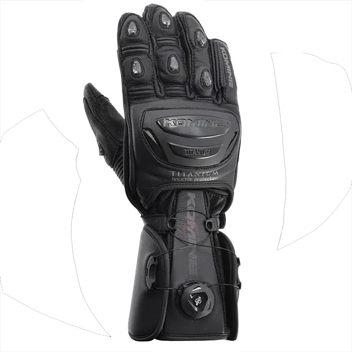 دستکش چرم زمستانی کومین مدل GK253 BLACK — تصویر ۳