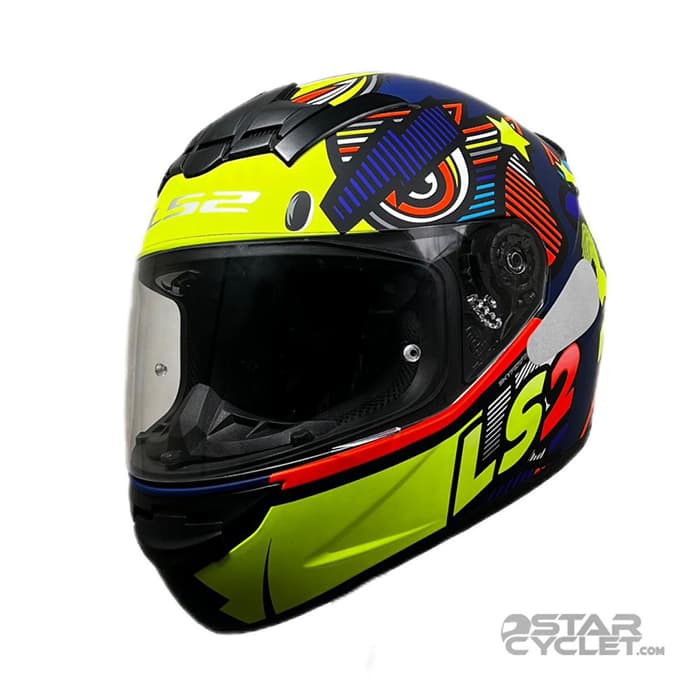 کلاه کاسکت فک ثابت ال اس 2 مدل RAPiD ROOKIE green blue orange