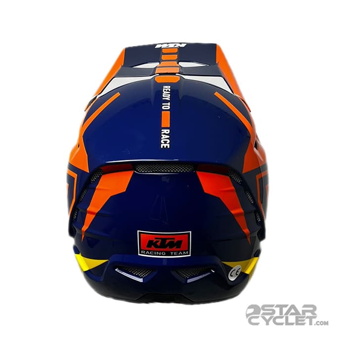 کلاه کاسکت کراسی KTM مدل BLUE ORANGE — تصویر ۳