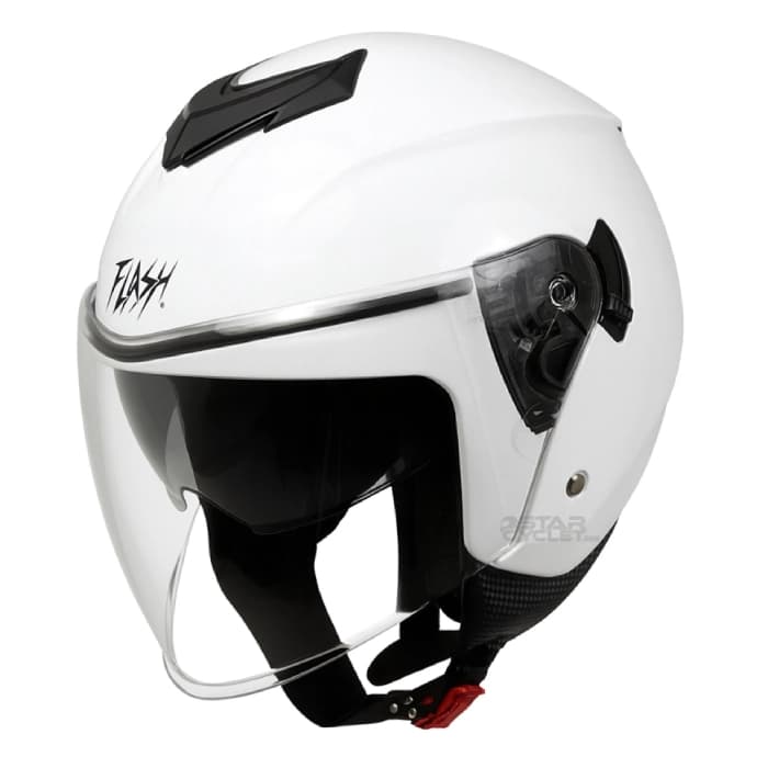 کلاه کاسکت بدون فک FLASH مدل 852 GLOSSY WHITE