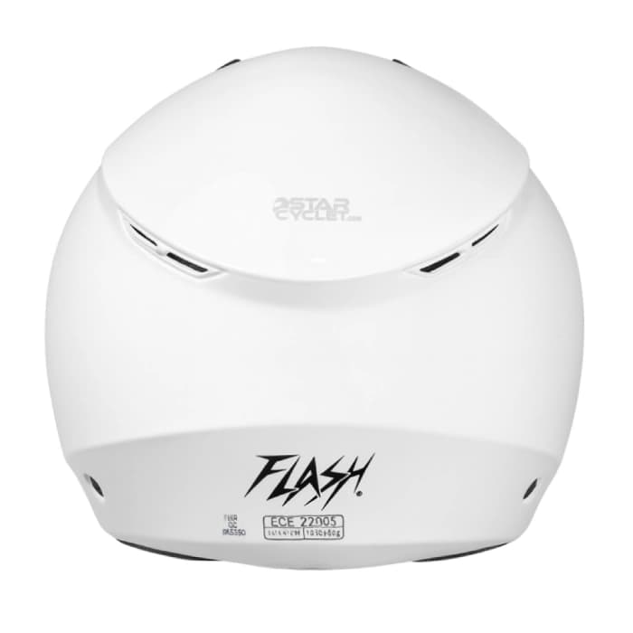 کلاه کاسکت بدون فک FLASH مدل 852 GLOSSY WHITE — تصویر ۵