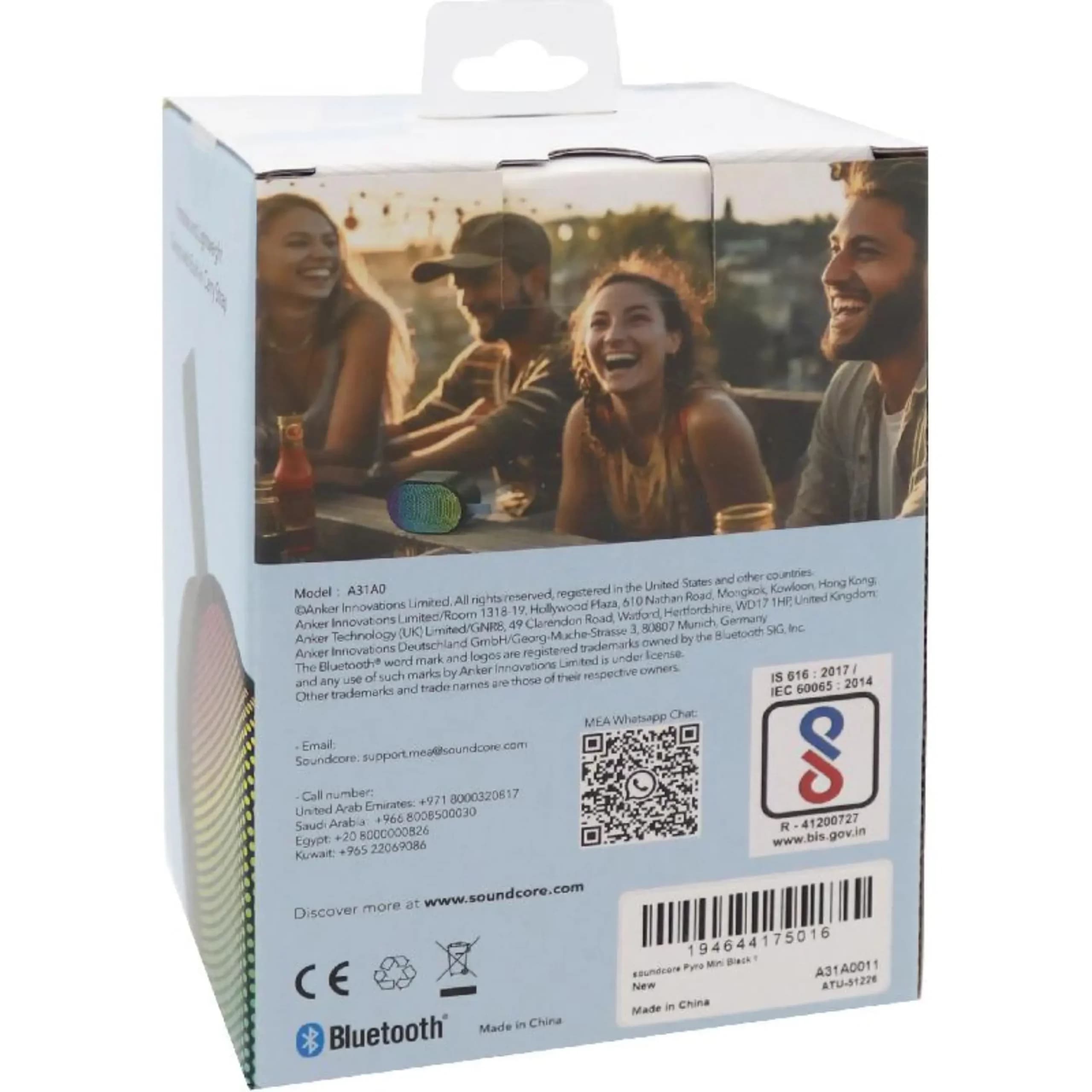 اسپیکر قابل‌حمل انکر مدل Soundcore Pyro Mini — تصویر ۳