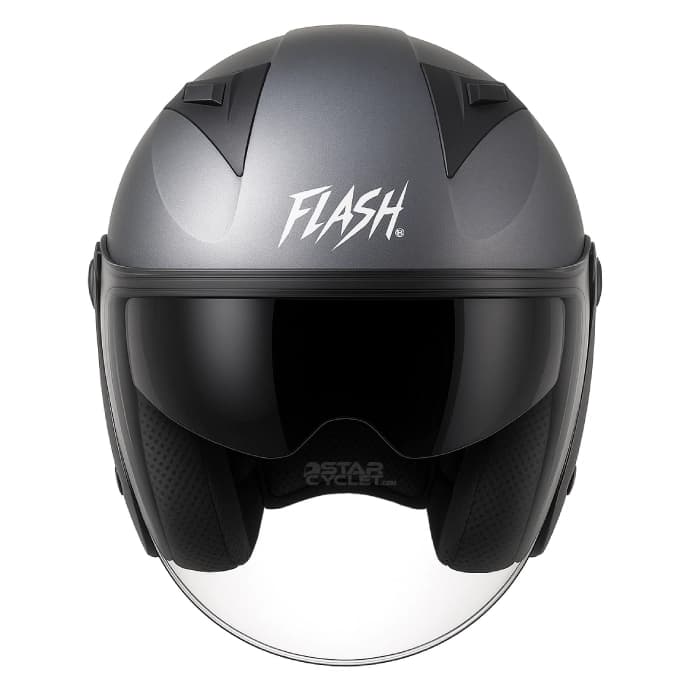 کلاه کاسکت بدون فک FLASH مدل 868 MATT TITANIUM — تصویر ۵