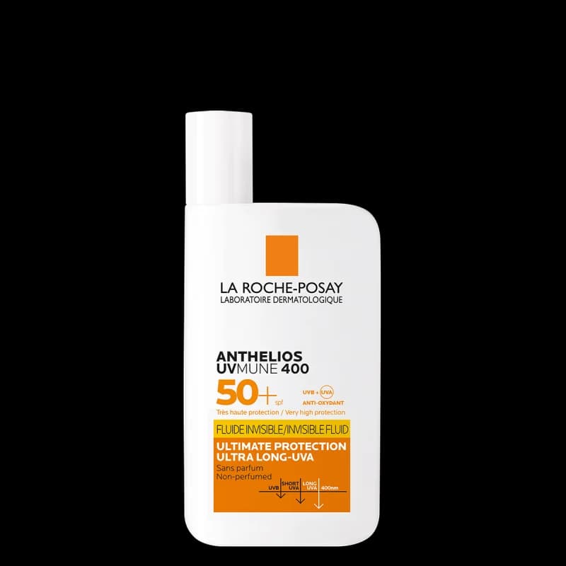 ضدآفتاب لاروش پوزای مدل la roche Anthelios UVMUNE 400 Invisible Fluid SPF 50+ حجم ۵۰ میل