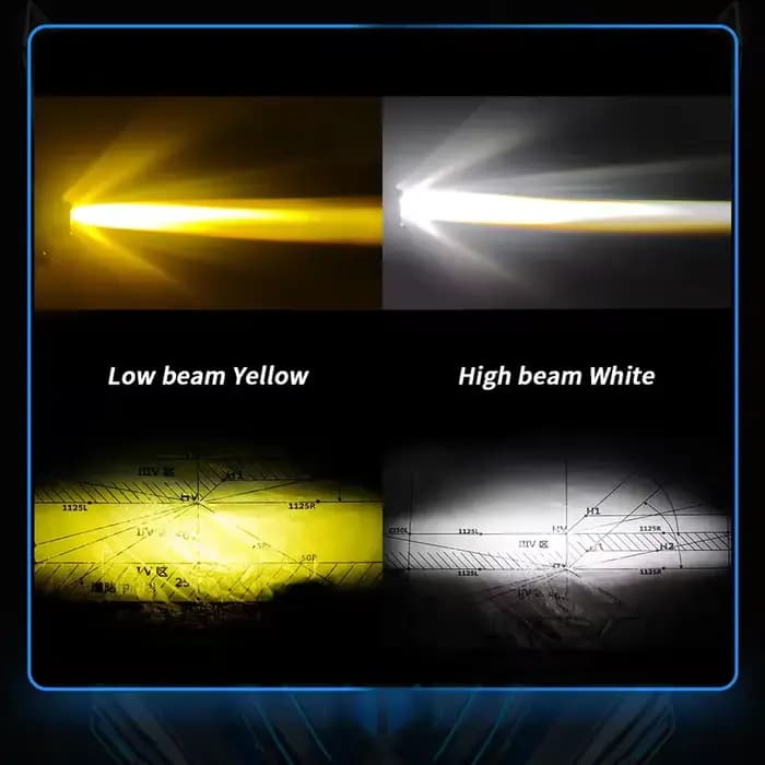 پروژکتور موتور سیکلت تک لنز مدل LED LIGHT — تصویر ۳
