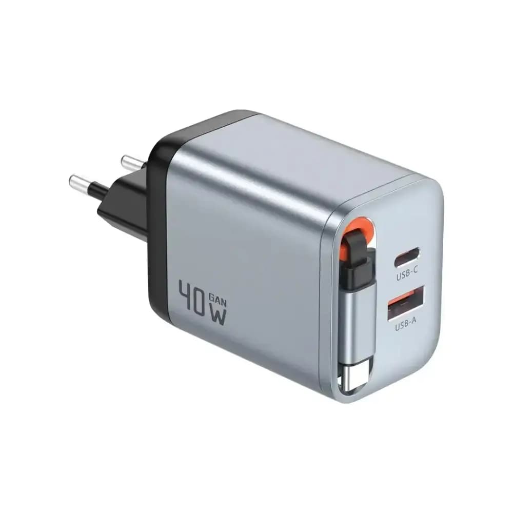 آداپتور 40 وات پریمیوم گرین لاین GaN Premium EU Plug
