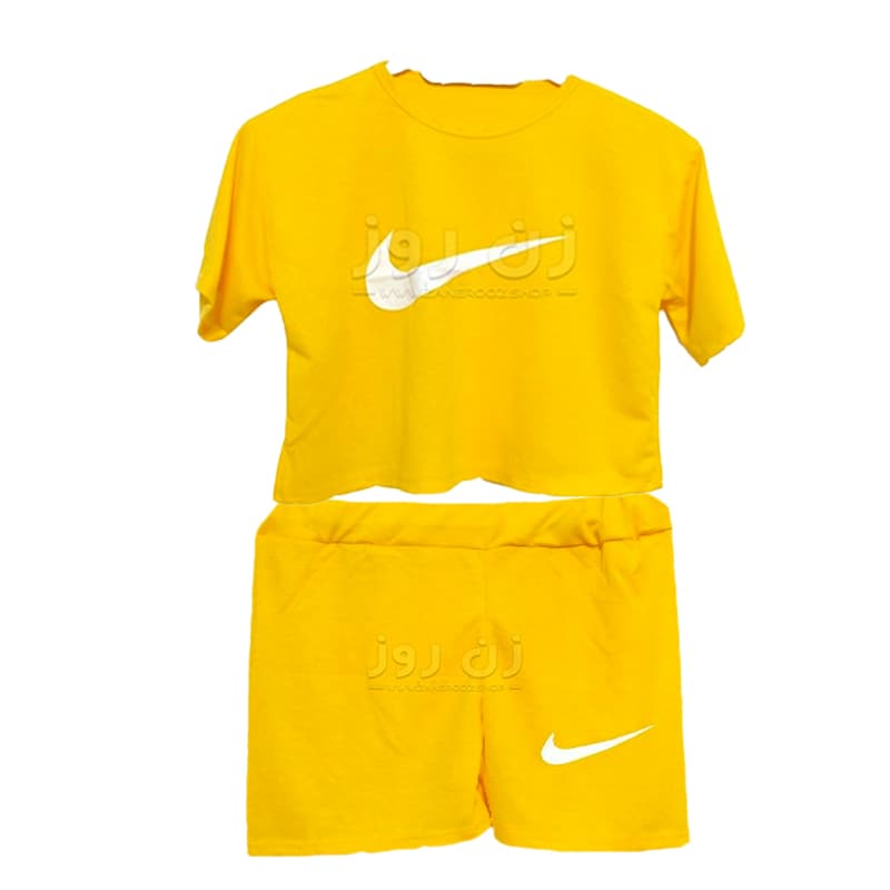 ست کراپ و شورتک طرح نایک (Nike) — تصویر ۴