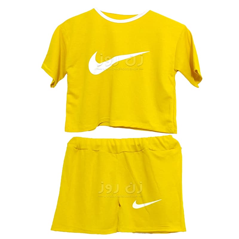 ست کراپ و شورتک طرح نایک (Nike) — تصویر ۵