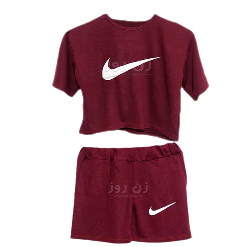 ست کراپ و شورتک طرح نایک (Nike) — تصویر ۶