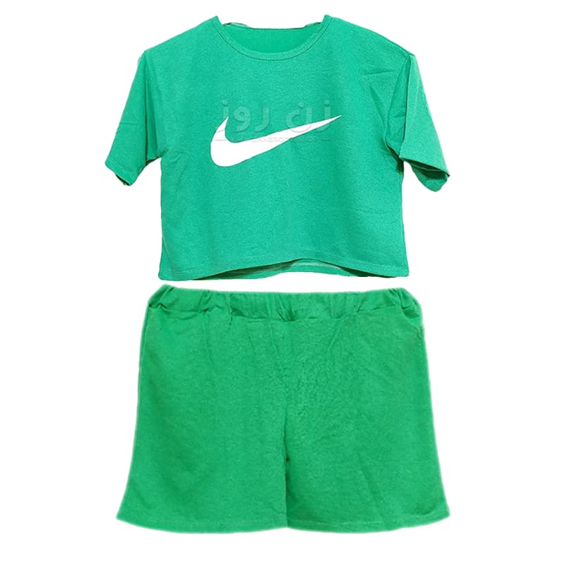 ست کراپ و شورتک طرح نایک (Nike) — تصویر ۸