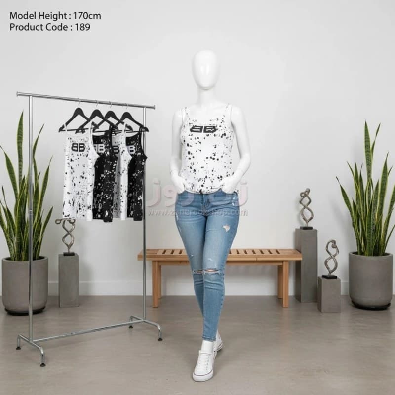 تاپ زنانه بندی طرح B بدون آستین