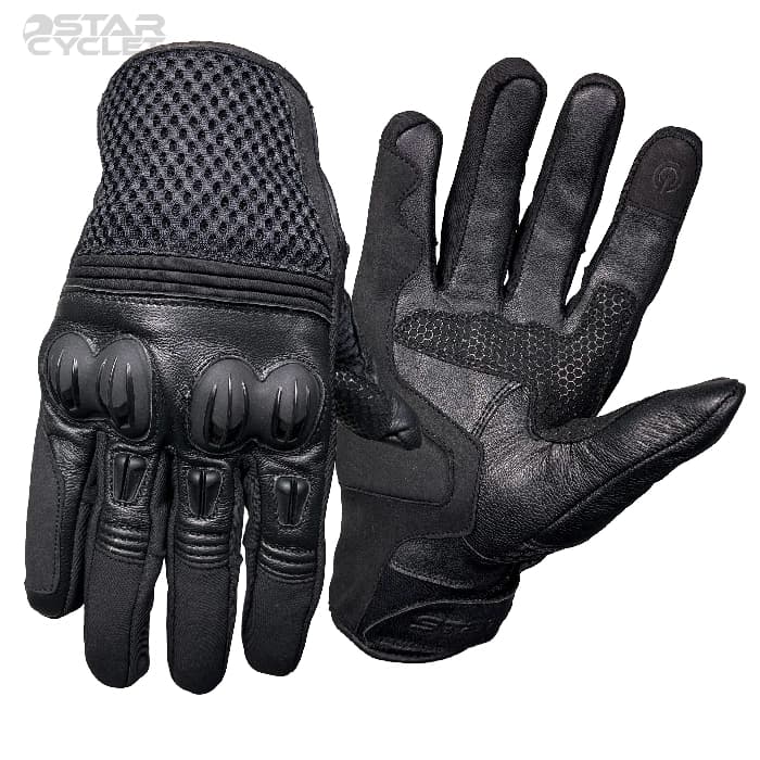 دستکش زمستانی چرمی استیت مدل 0799 BLACK