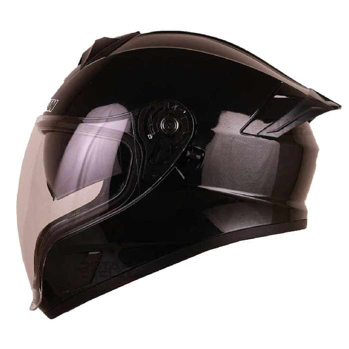 کلاه کاسکت فک ثابت سومان مدل 975 GLOSSY BLACK — تصویر ۲