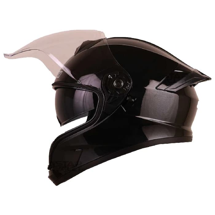 کلاه کاسکت فک ثابت سومان مدل 975 GLOSSY BLACK — تصویر ۳