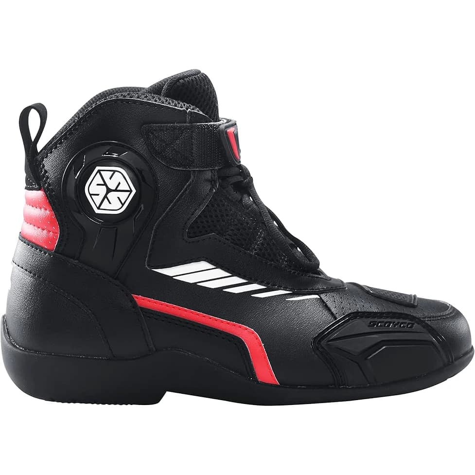 نیم بوت ریسی SCOYCO مدل MT015-2 BLACK RED — تصویر ۲