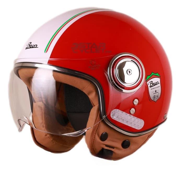 کلاه کاسکت وسپایی بئون مدل B110 RED WHite