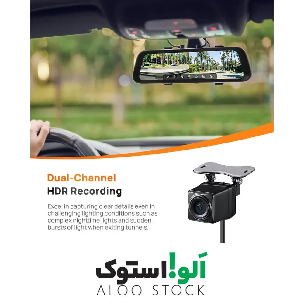 دوربین خودروی مدل 70mai Rearview Dash Cam S500 set — تصویر ۱۰