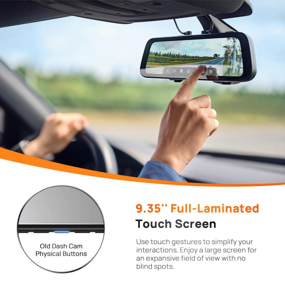 دوربین خودروی مدل 70mai Rearview Dash Cam S500 set — تصویر ۵