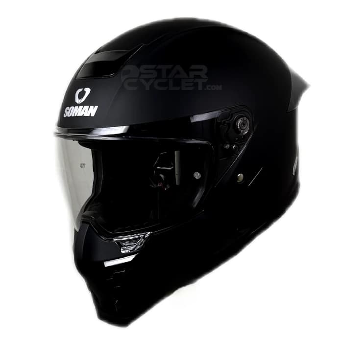 کلاه کاسکت فک ثابت سومان مدل H10 MATT BLACK