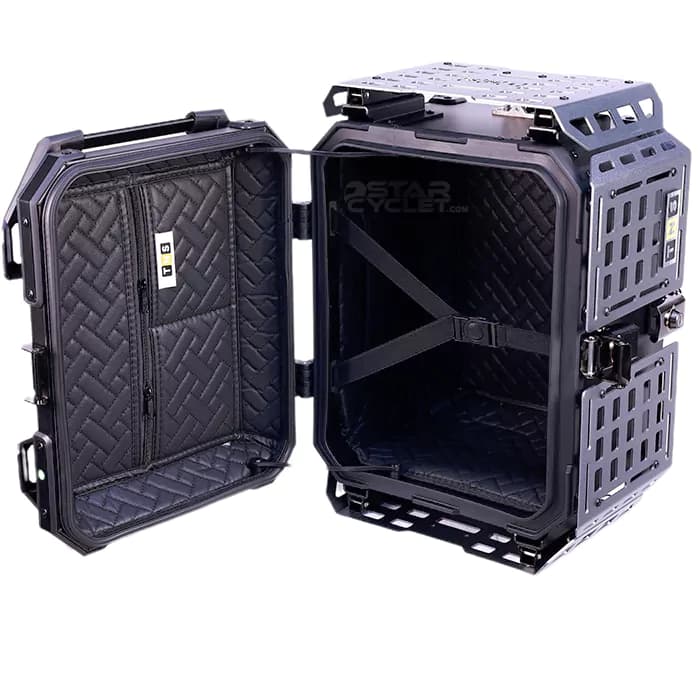 باکس 45 لیتری TNS کد8 مدل براکتدار BLACK gray — تصویر ۳