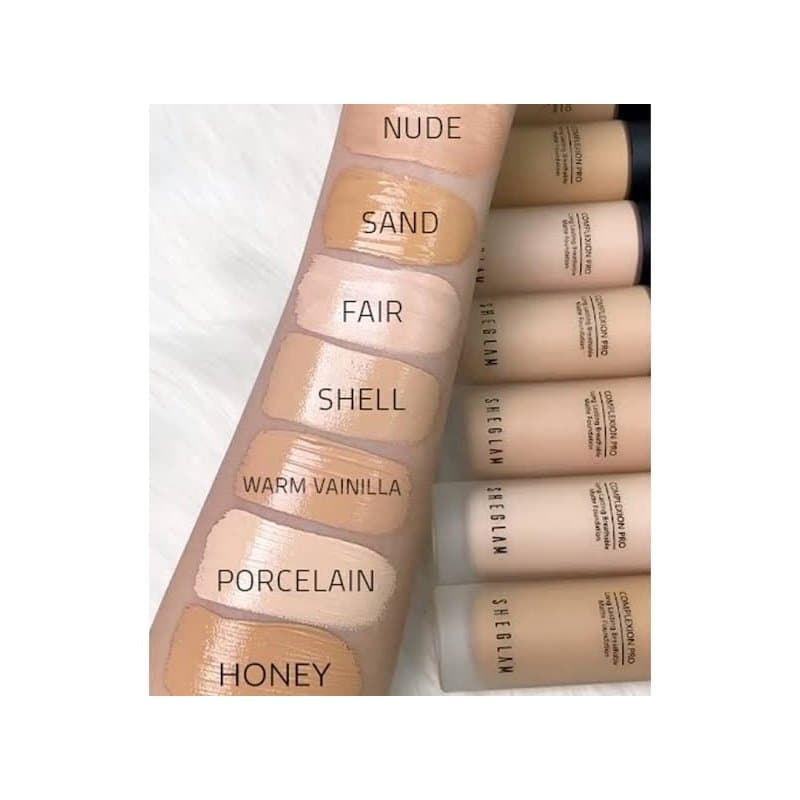 کرم پودر مات تنفس‌پذیر و بادوام کامپلکشن پرو شیگلم SHEGLAM Complexion Pro Long Lasting Breathable Matte Foundation — تصویر ۲