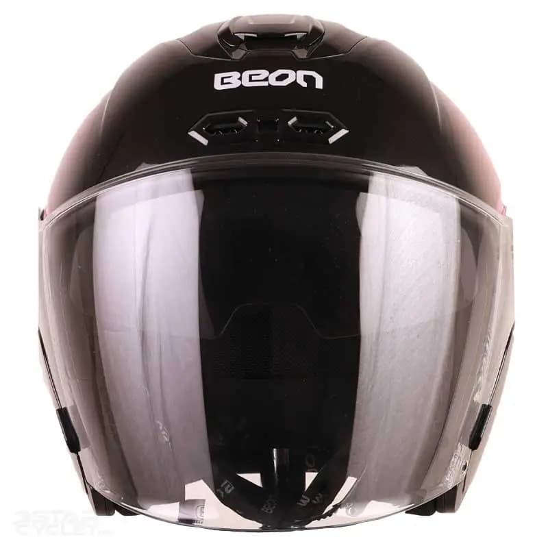 کلاه کاسکت بدون فک BEON مدل B-203 – BLACK RED — تصویر ۵