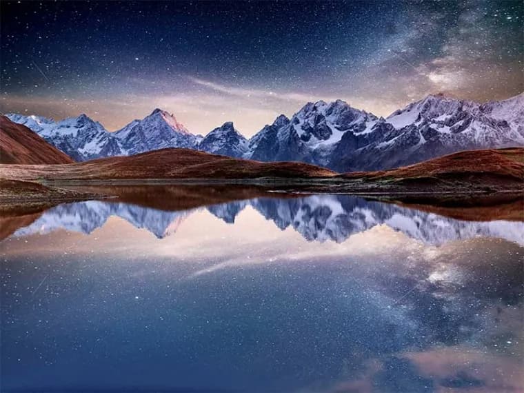 پوستر دیواری طبیعت کوهستان بهشت — تصویر ۲