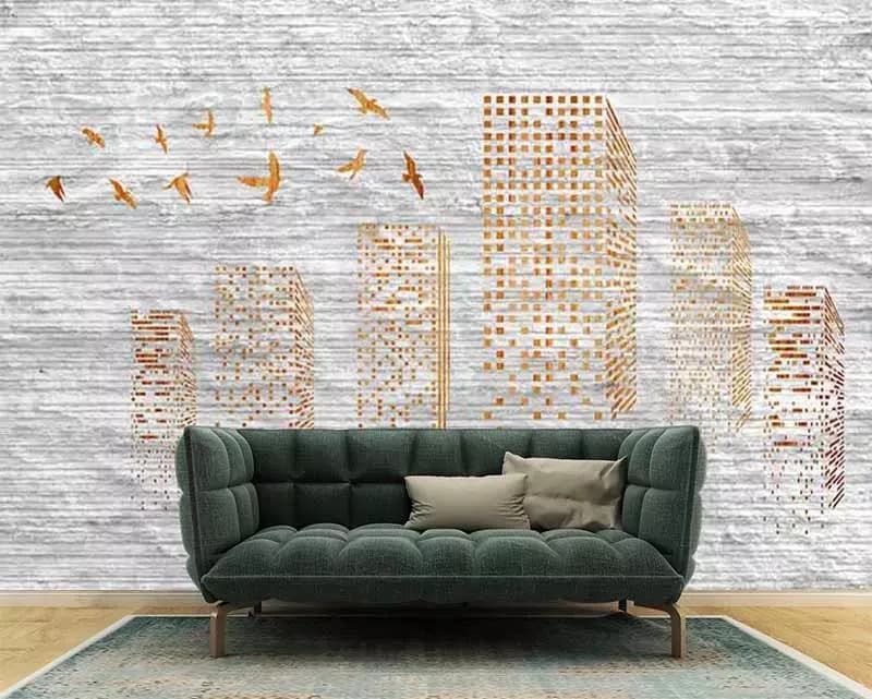 پوستر سه بعدی طرح آسمان خراش