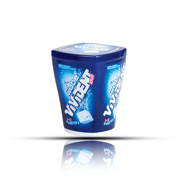 آدامس ویویدنت نعناعی مکعبی اصلیHi fresh وزن 86 گرم
