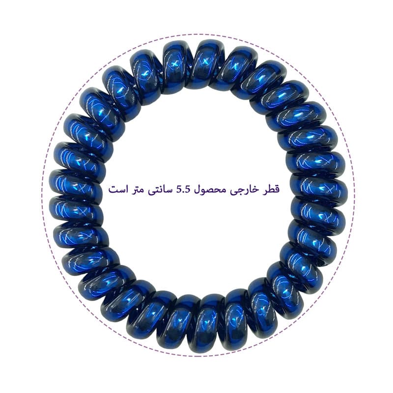 کش مو زنانه طرح سیم تلفن کد PLK0034 — تصویر ۳