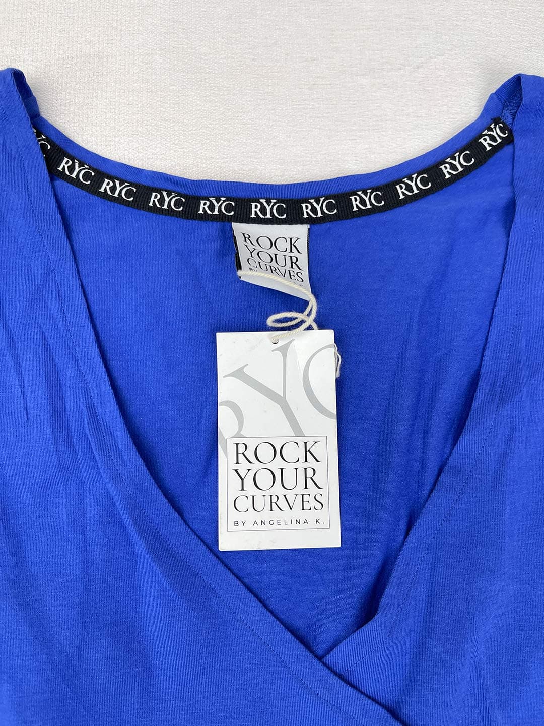 پیراهن کمرکشی زنانه یقه بروبیا Rock your curves کد A2498 — تصویر ۶