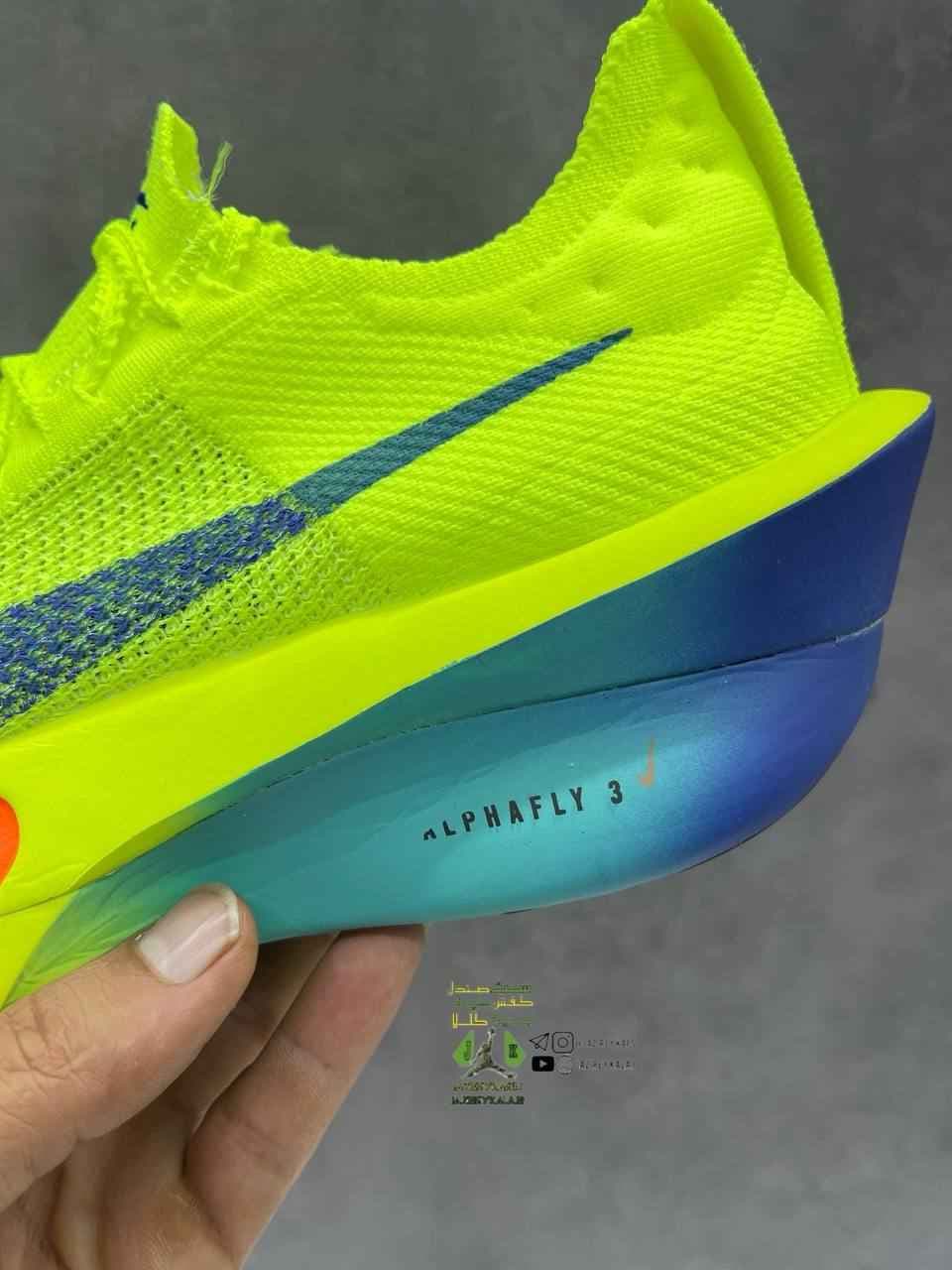 کتانی نایک آلفافلای نکست nike alphafly next فسفری — تصویر ۳