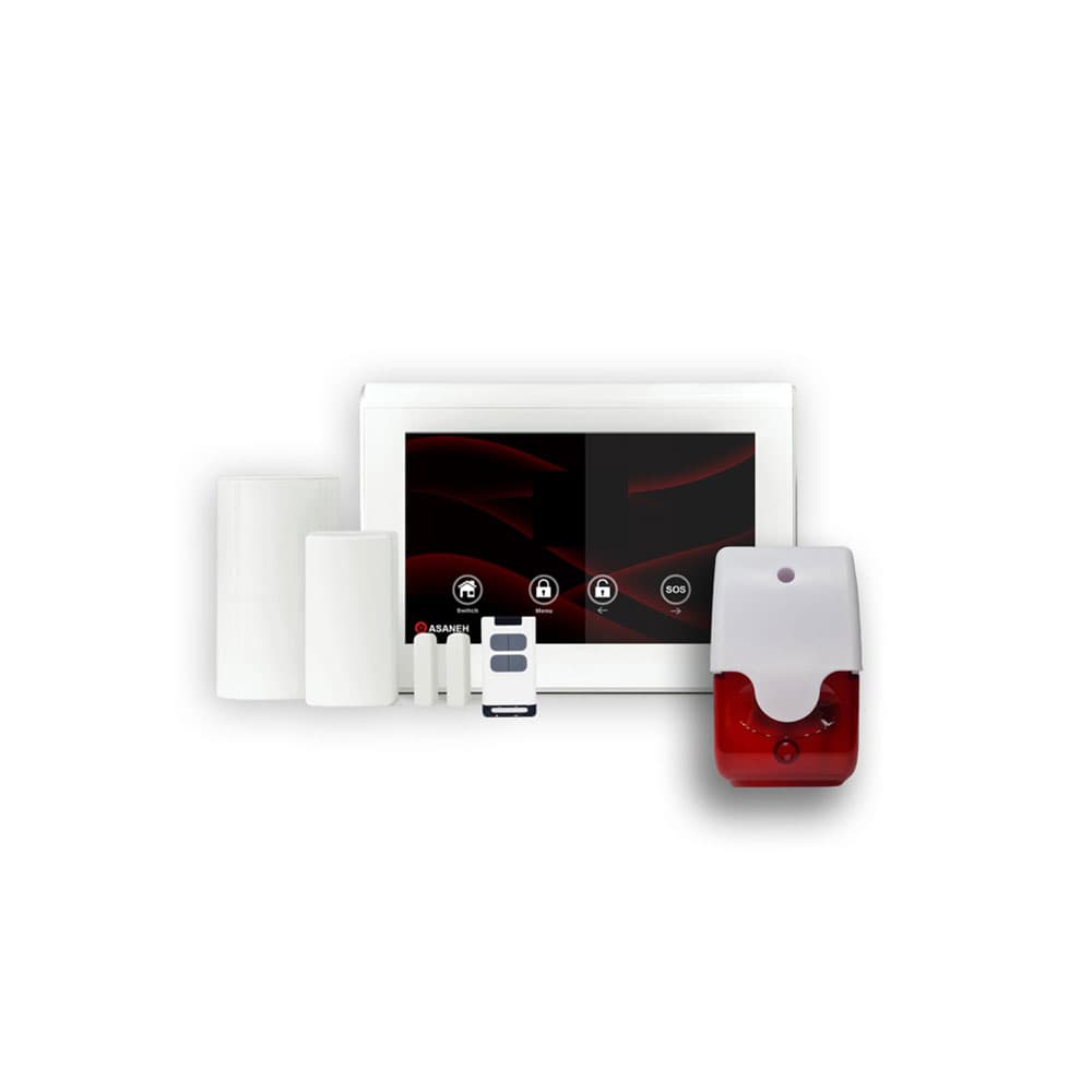 پک دزدگیر هوشمند سیمکارتی اماکن GSM و WiFi آسانه کد NS-S11