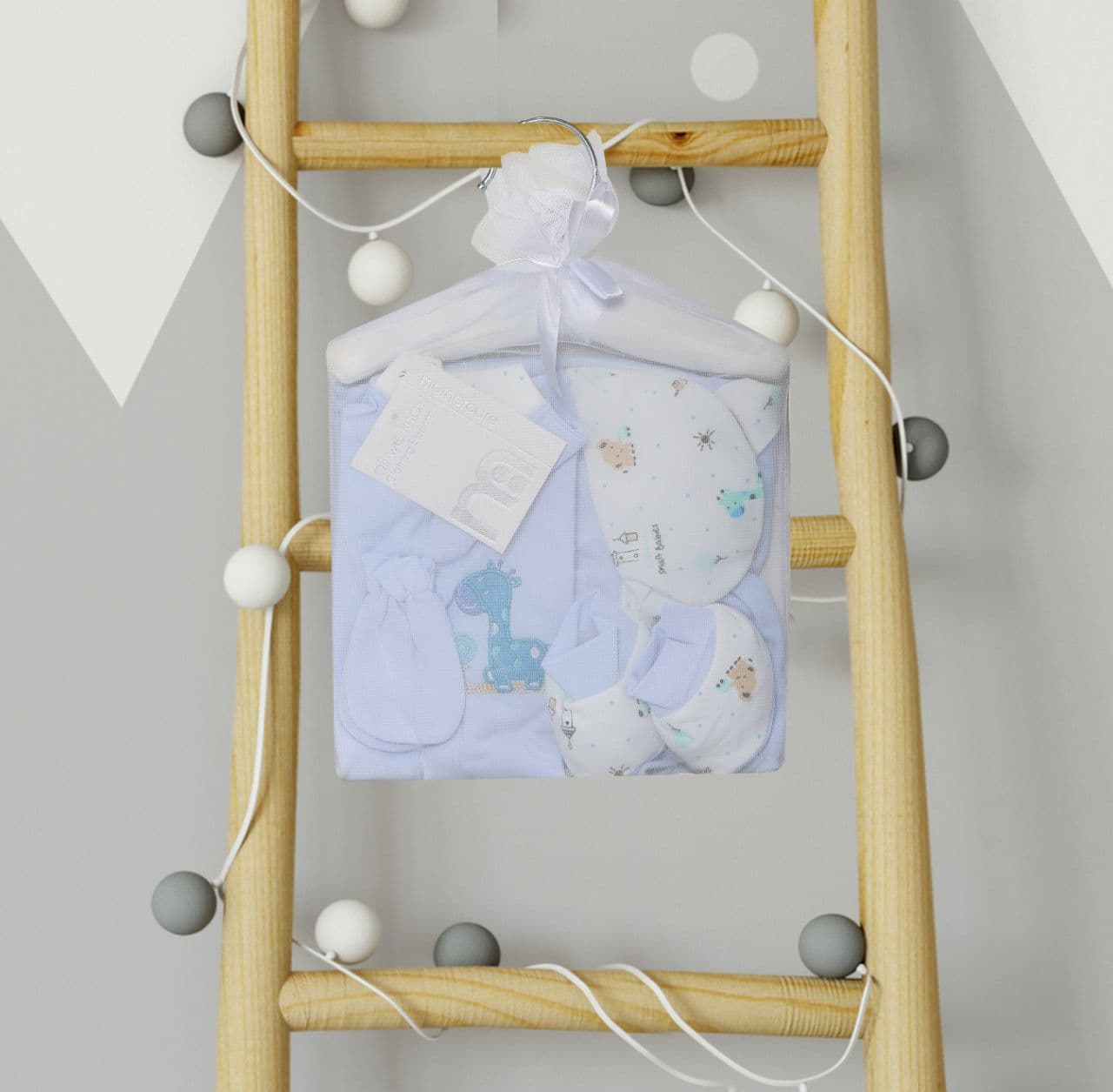 ست بیمارستانی نوزاد طرح زرافه ۷تیکه برند مادرکر mothercare