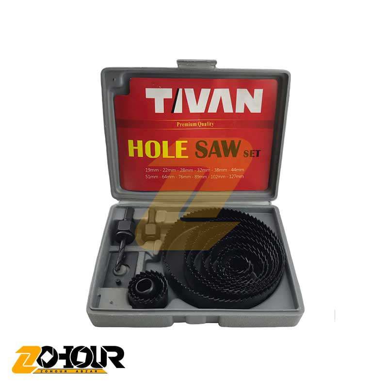 مجموعه 16 عددی مته گرد بر تیوان مدل Tivan Hole Saw — تصویر ۲
