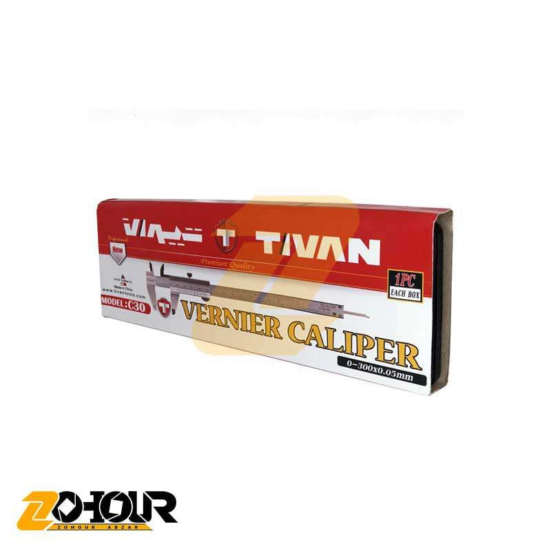 کولیس معمولی سایز 300 میلیمتری تیوان مدل Tivan C30 — تصویر ۲