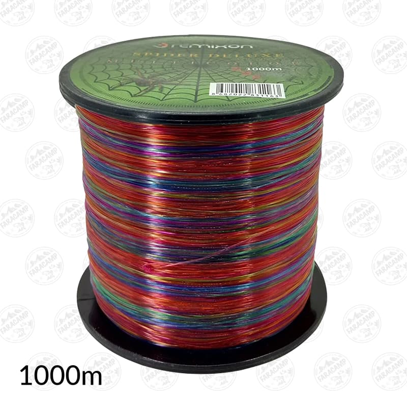 نخ ماهیگیری مولتی کالر رمیکسون مدل اسپایدر سایز ۰.۵۰ ، ۱۰۰۰ مترRemixon SPIDER DELUXE Dia:0.50,1000 M