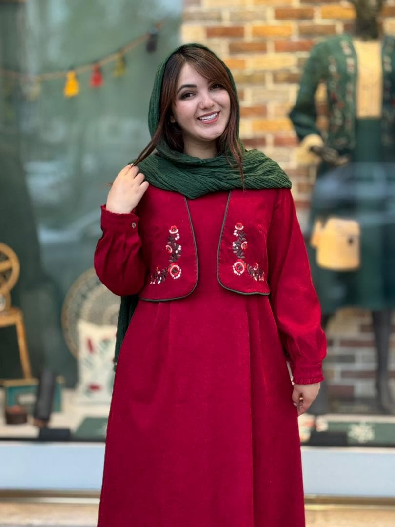 ست دو تیکه هانا قرمز پاییزه — تصویر ۲