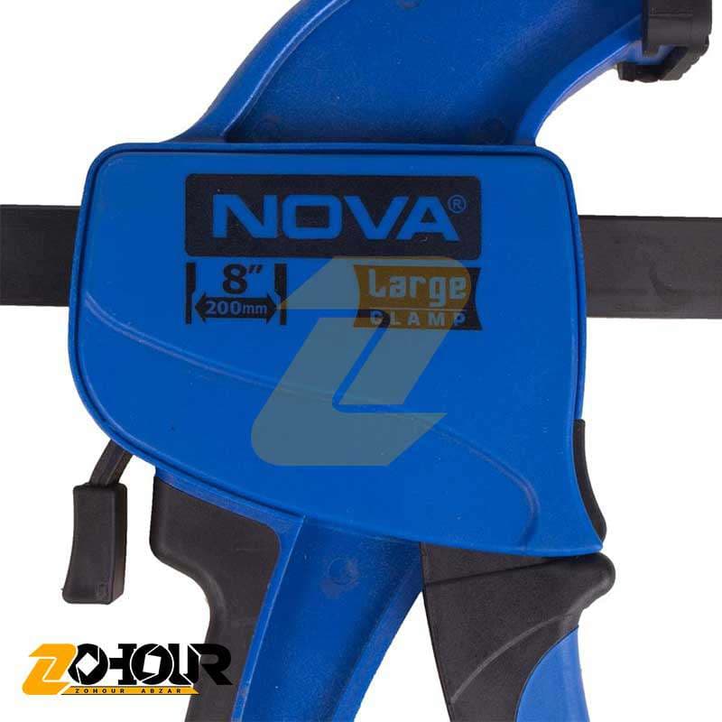 پیچ دستی فشاری 20 سانت فک 85 نووا Large مدل Nova NTC 4077 — تصویر ۳