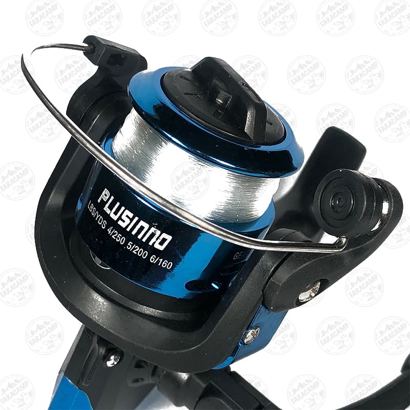 چرخ ماهیگیری Plusinno Ck200 به همراه نخ ماهیگیری — تصویر ۳